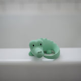 Crocodile Natural Organic Rubber Teether, Rattle & Bath Toy