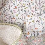 Baby blanket Liberty® fabric and fleece: GUS