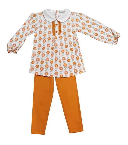 Girl's "St. Remmy" Pima Cotton Legging Set