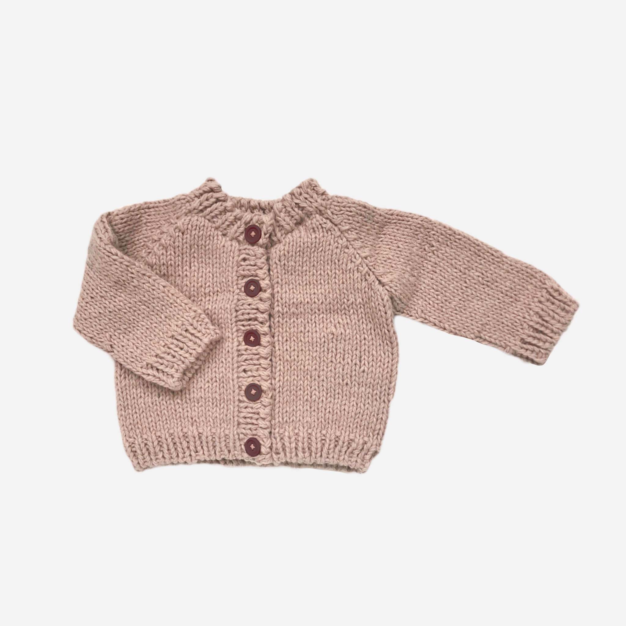 Classic Cardigan, Blush Baby Kid Valentine's Sweater Winter: 6-12 mths
