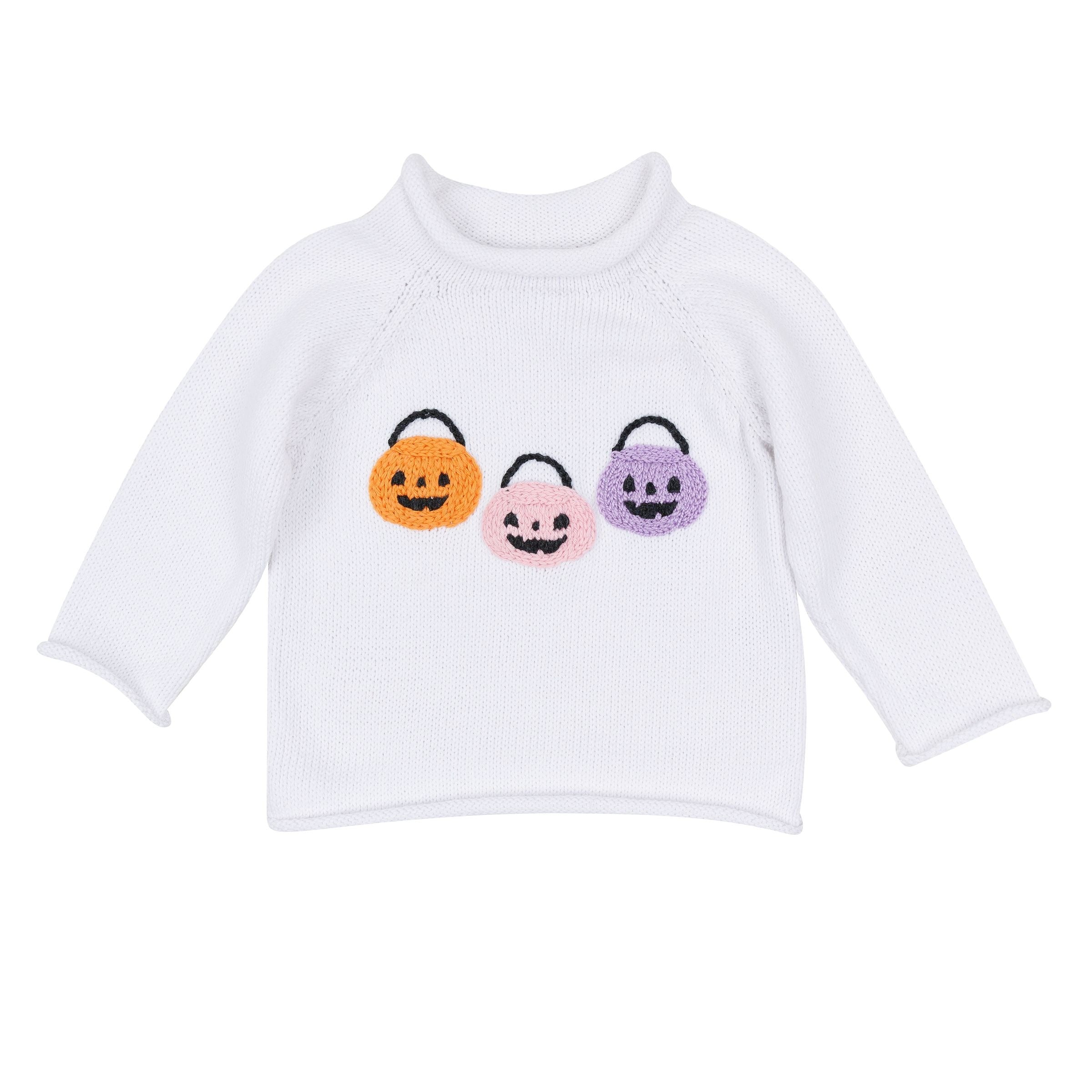 Pumpkin Party Pink Pullover Sweater