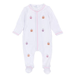 Pumpkin Party Pink Footie