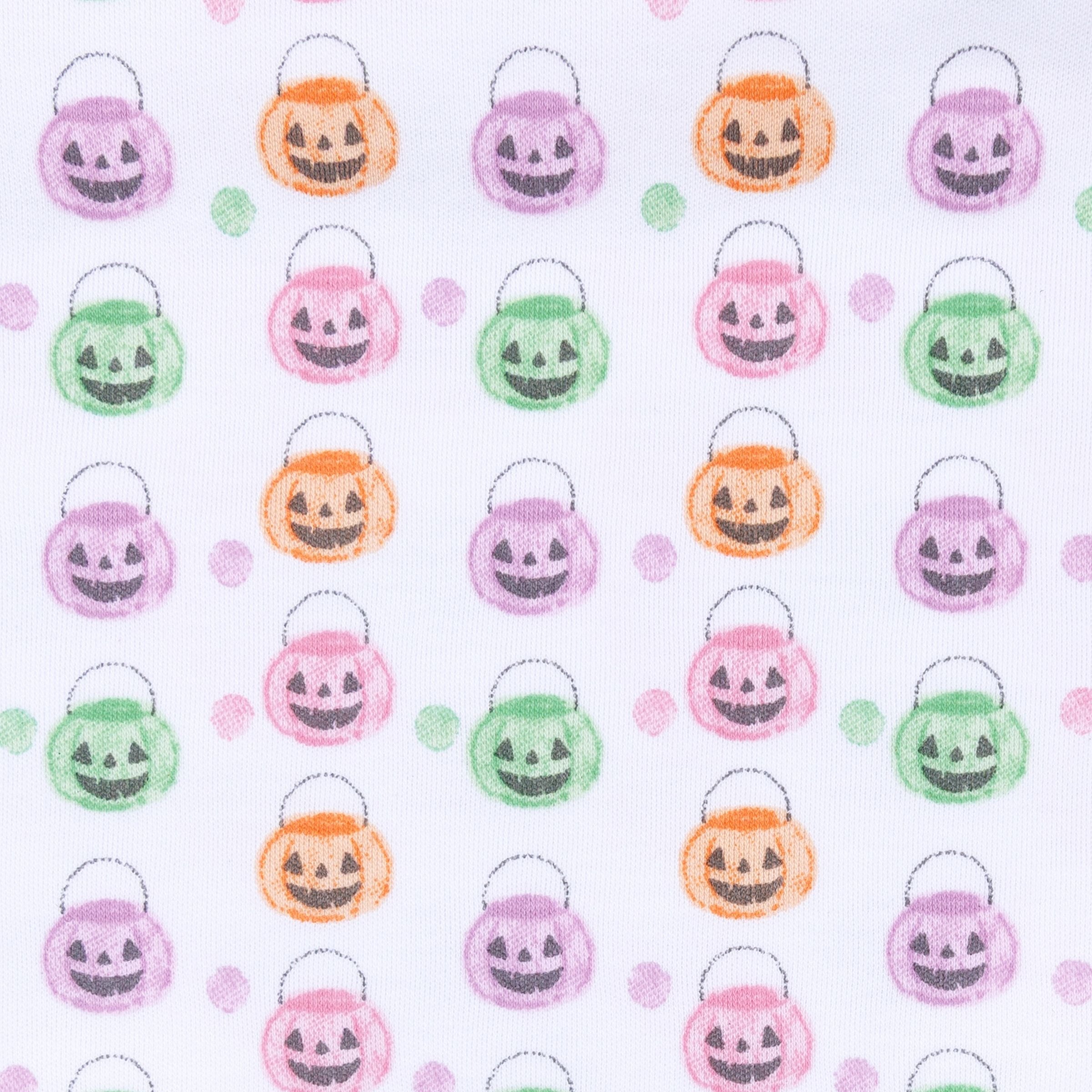 Pumpkin Party Pink Long Pajamas