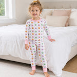Pumpkin Party Pink Toddler Long Pajamas