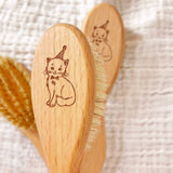 Wooden Baby Brush - Duck