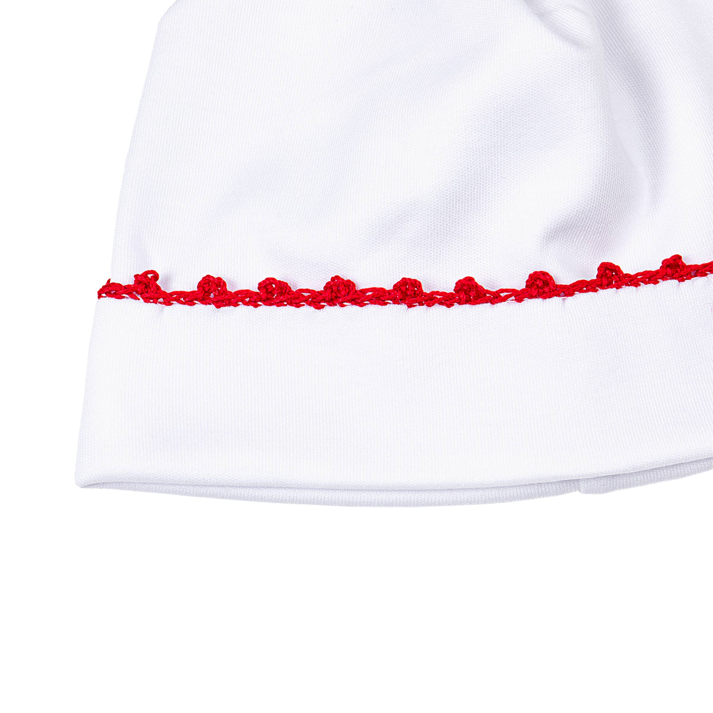 Holiday Baby Joy White Red Hat