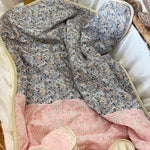 Baby blanket Liberty® fabric and fleece: Andréa