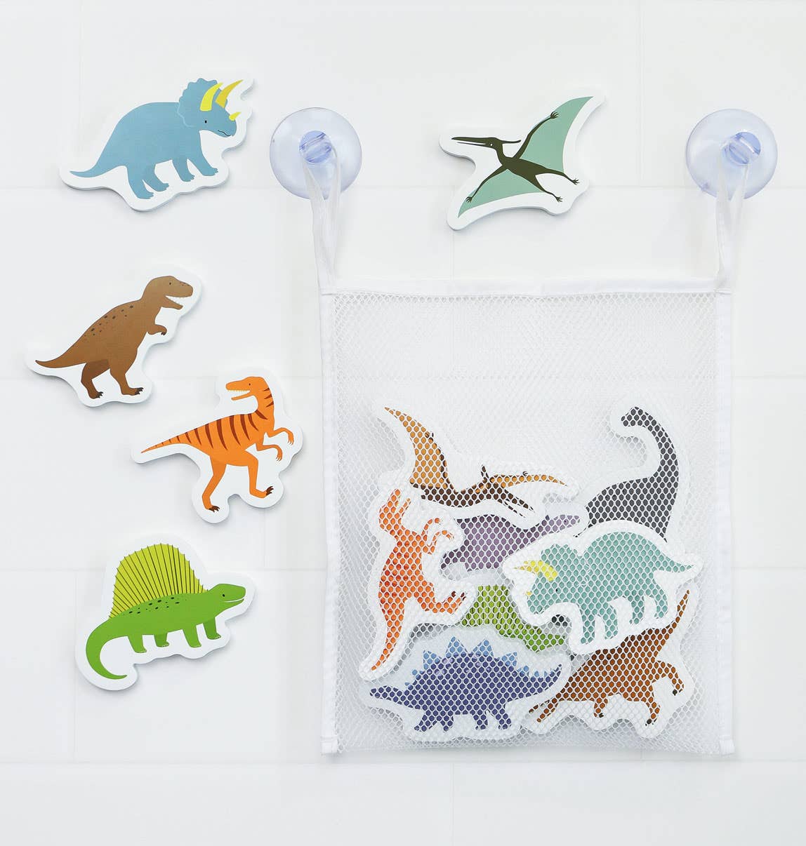 Foam bath toys: Dinosaurs