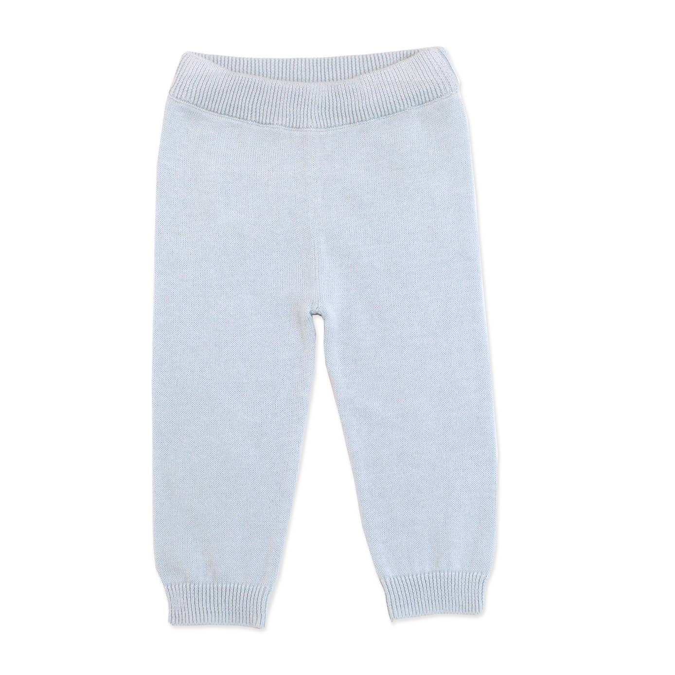 Milan Sweater Knit Pants Blue (Organic Cotton)
