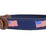 USA FLAG RIBBON BELTS: 20" (3-4 Years)