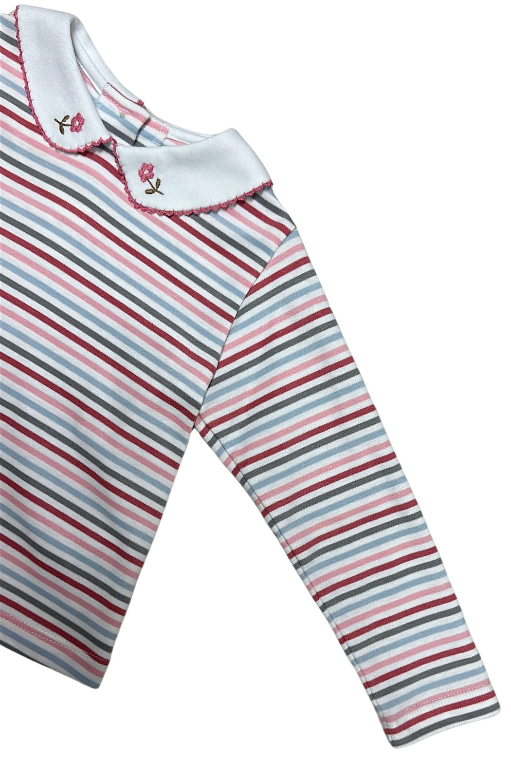 Knit Striped Girls Top Isabella Collection
