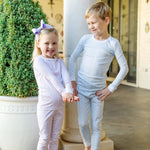 Ava Girls’ Pajama Pant Set - School Plaid Pink