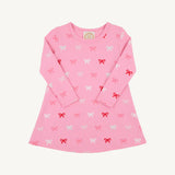 Long Sleeve Polly Play Dress Bitty Bows