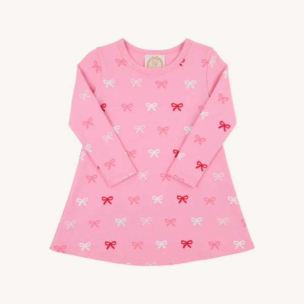 Long Sleeve Polly Play Dress Bitty Bows
