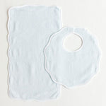 Bib & Burp Set - Blue Terry