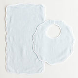 Bib & Burp Set - Blue Terry