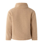 Rachel Riley camel shearling jacket, back view
