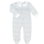 Blue Meadow Smocked Footie