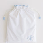 Hooded Sleeveless Cover Up - Blue Buffalo Check