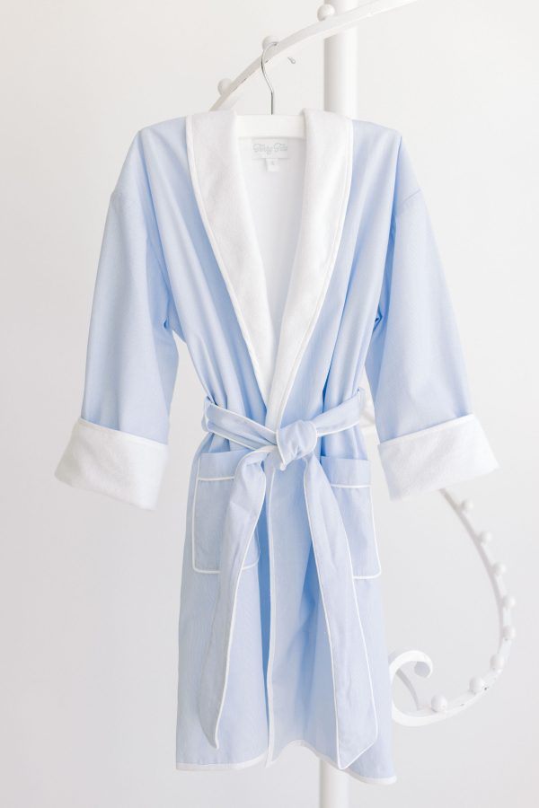 Bathrobe - Blue Stripe