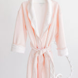 Bathrobe - Pink Jacquard Bows