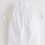 Bathrobe - White Jacquard Bows