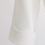 Bathrobe - White Jacquard Bows