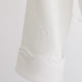 Bathrobe - White Jacquard Bows