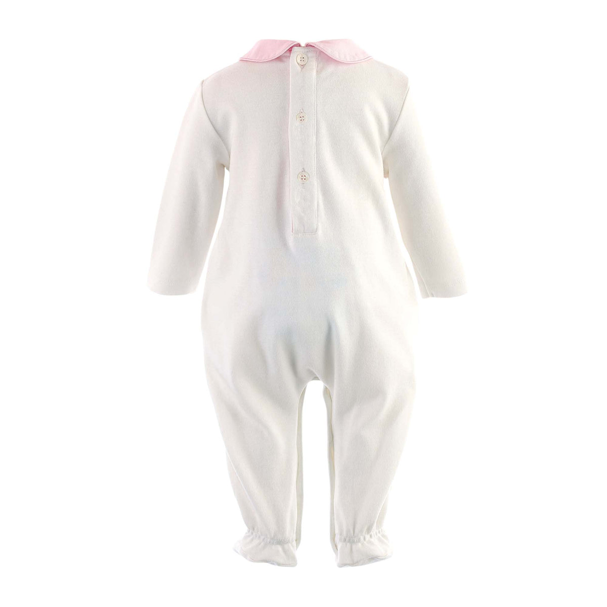 Pink Smocked Footie