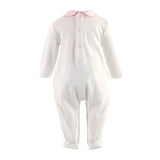 Pink Smocked Footie