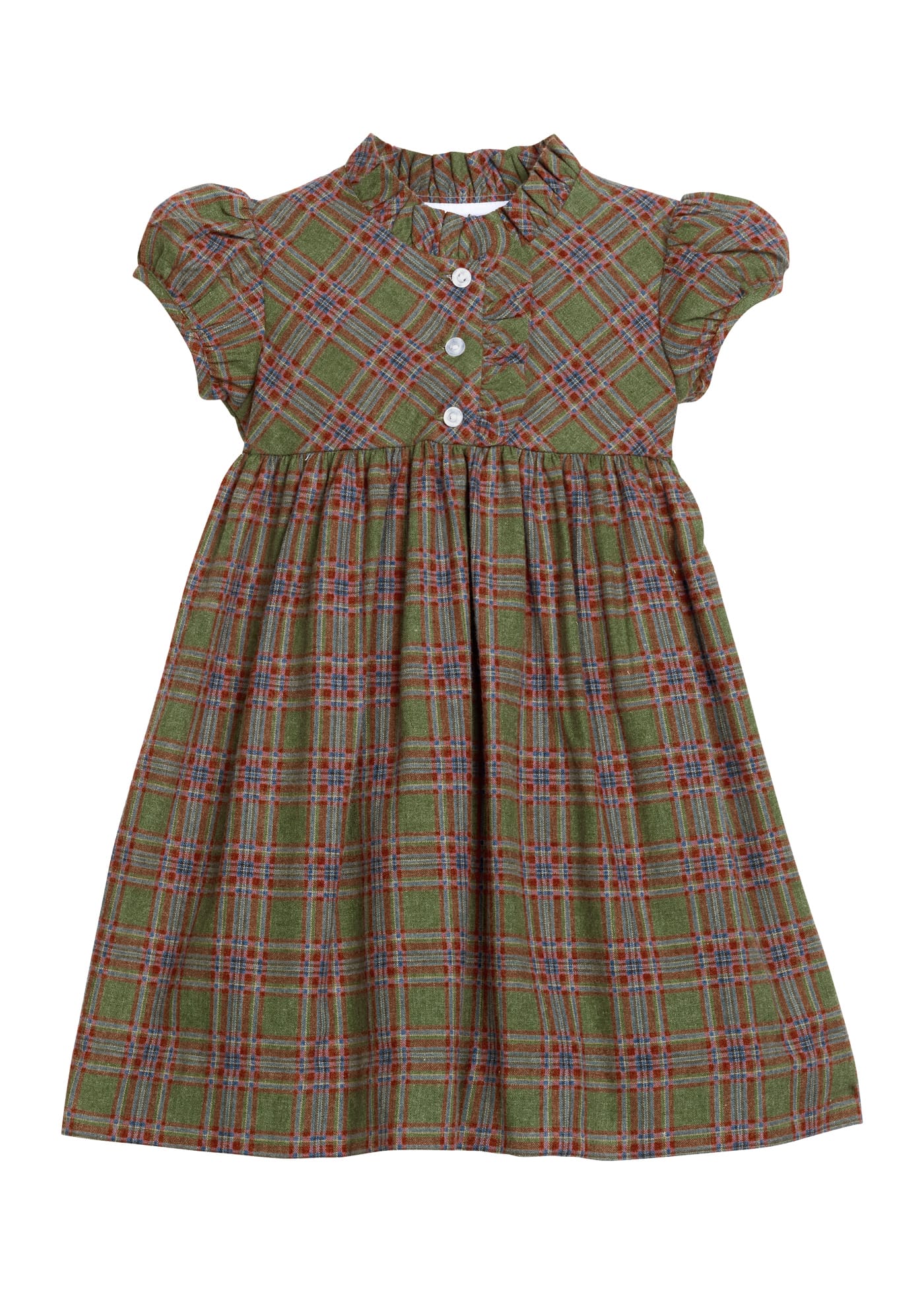 Little English Birdie Dress - Thornhill Plaid