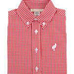 Dean`s List Dress Shirt- Richmond Red Mini Gingham