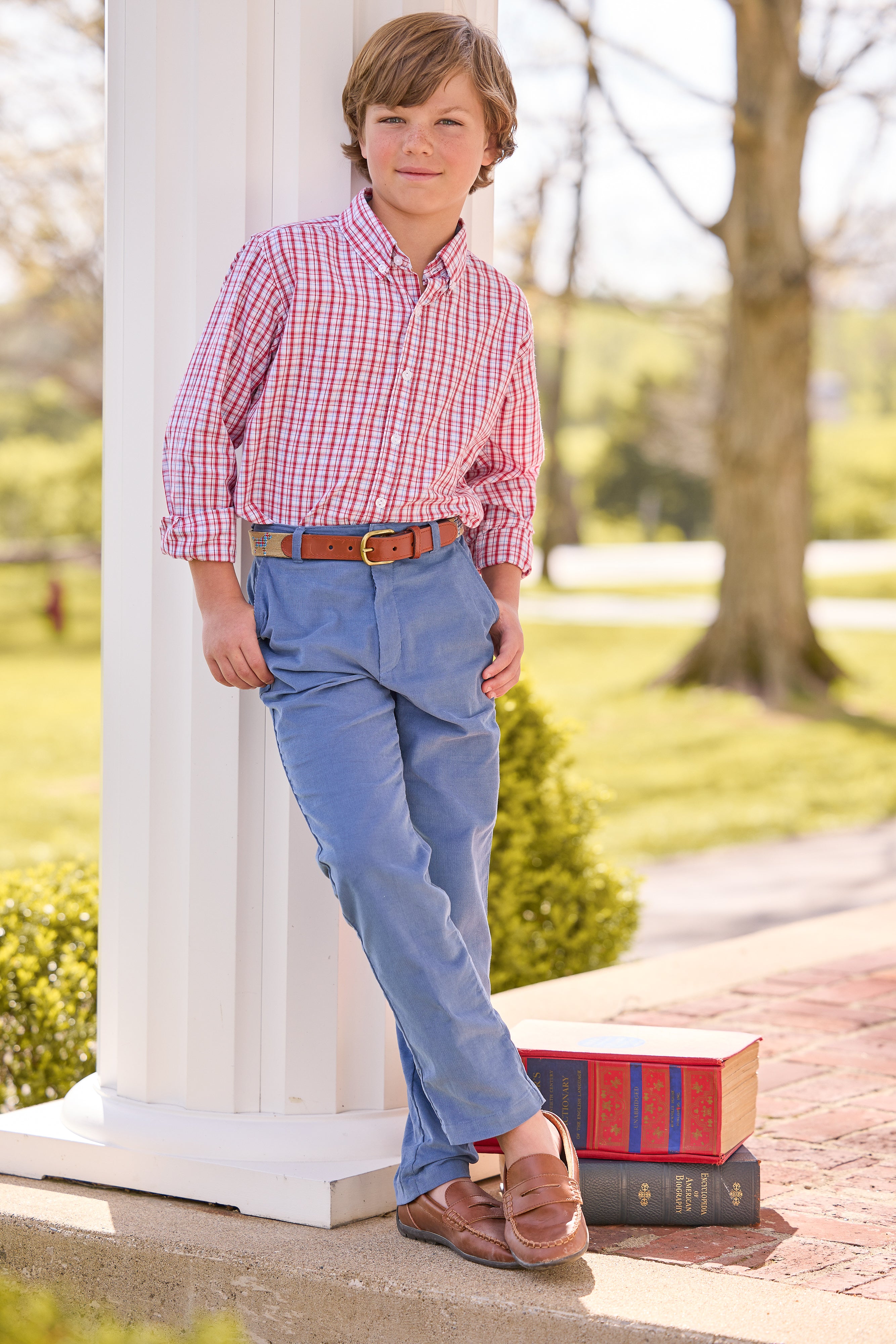 Classic Pant- Stormy Blue Corduroy