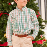 Button Down Shirt - Mistletoe Tartan