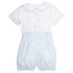 Button On Bubble - Blue Bunny