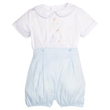 Button On Bubble - Blue Bunny