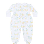 Chicks Print Smocked Footie