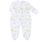 Chicks Print Smocked Footie