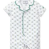Petite Plume Infant Summer Romper in Fairway Stripe