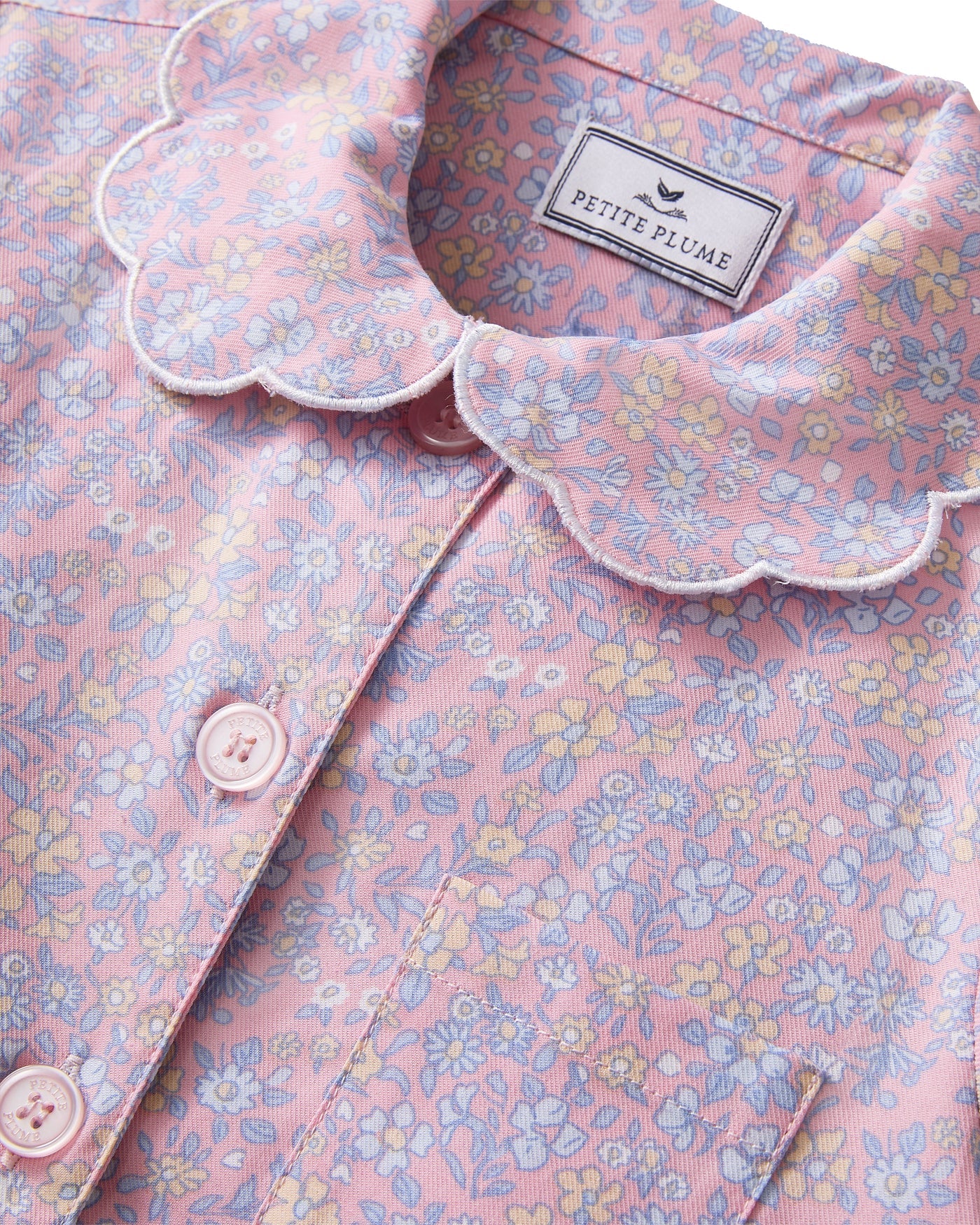 Petite Plume Colette Short Set in Fleur Blush