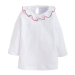 Caroline Knit Blouse - Red