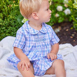 Chest Smocked Bubble - Albany Plaid