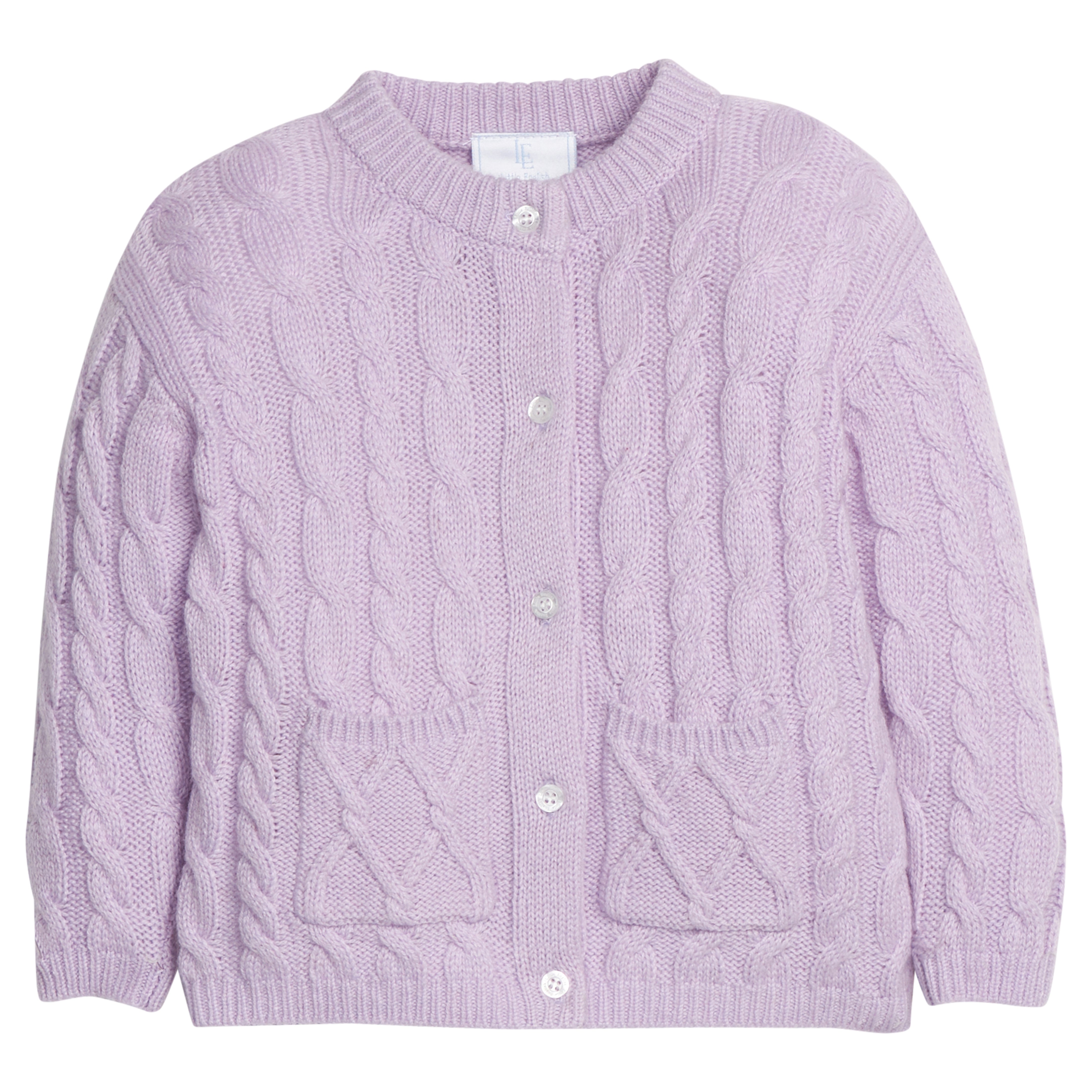 Classic Cashmere Blend Cardigan - Lavender