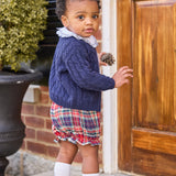 Classic Cashmere Blend Cardigan - Navy