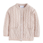 Classic Cashmere Blend Cardigan - Oatmeal