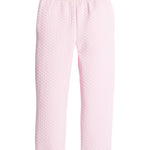 Little English quilted jogger in light pink for girls