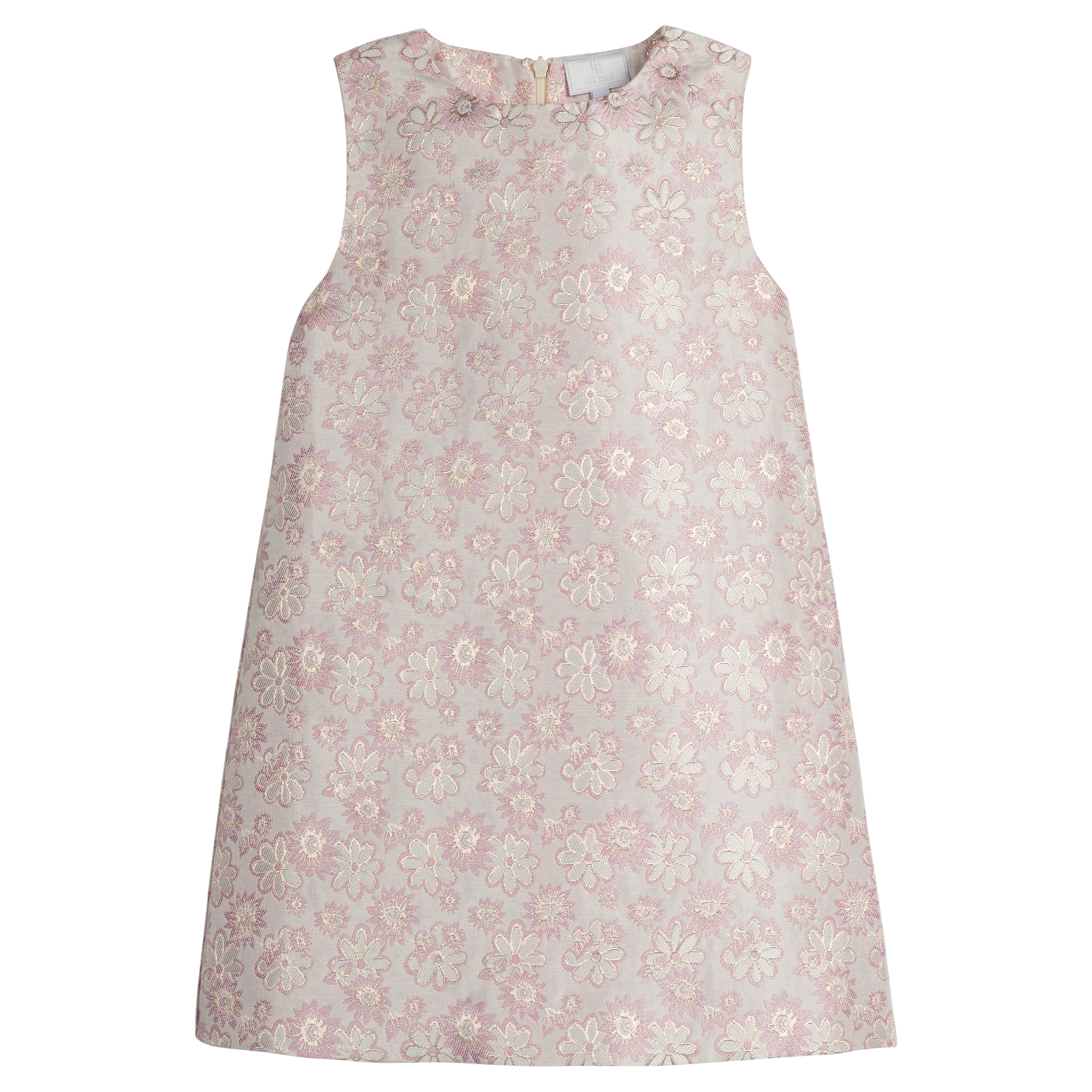 Classic Shift Dress- Rosewood Jacquard