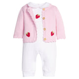 Crochet Playsuit - Strawberry