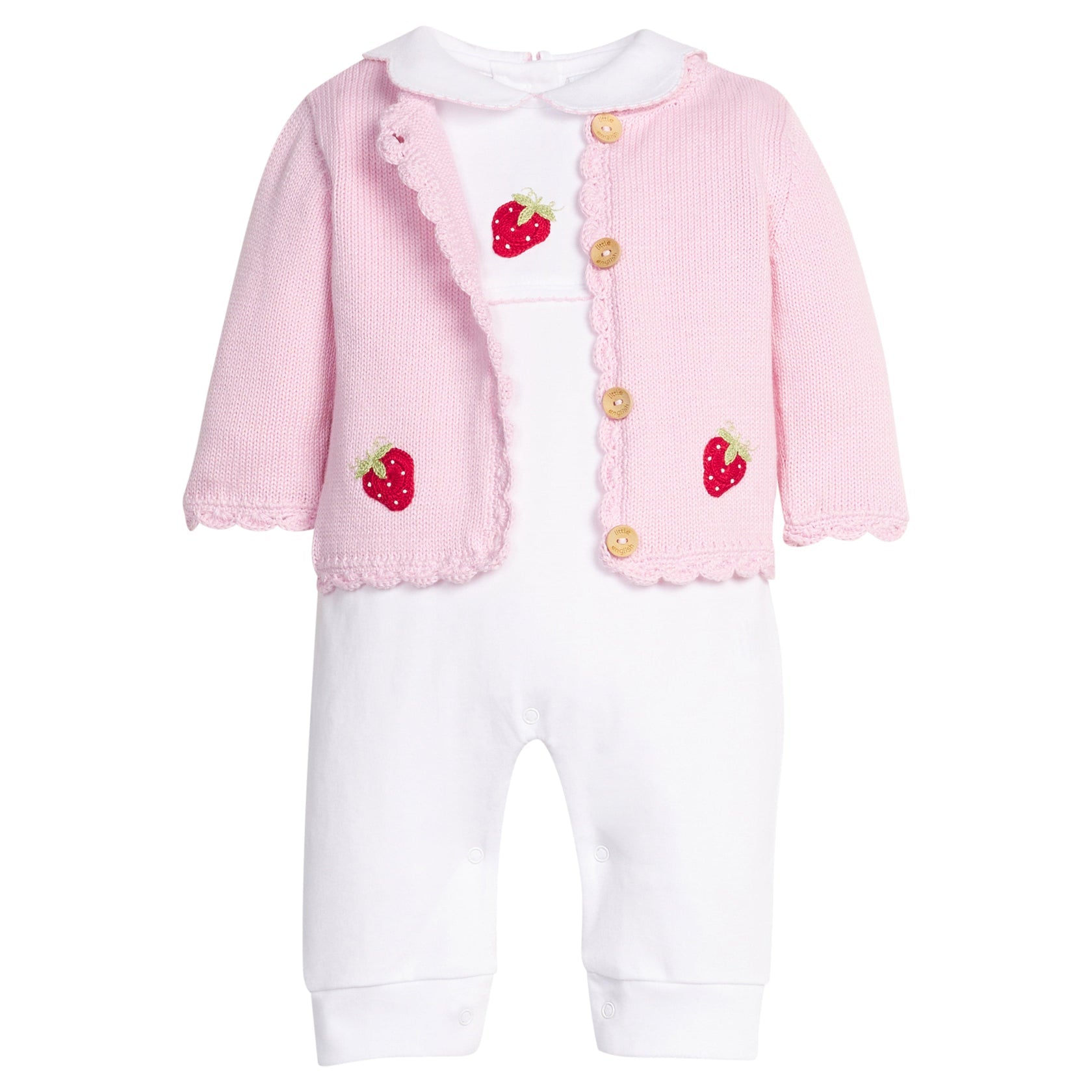 Crochet Playsuit - Strawberry