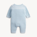 magnetic me blue chenille sweater romper detail